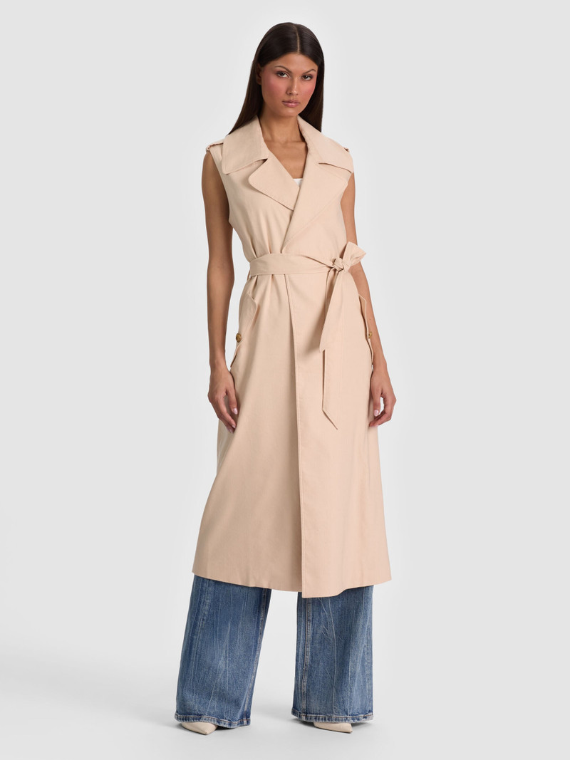 KEITH SLEEVELESS LINEN TRENCH 2