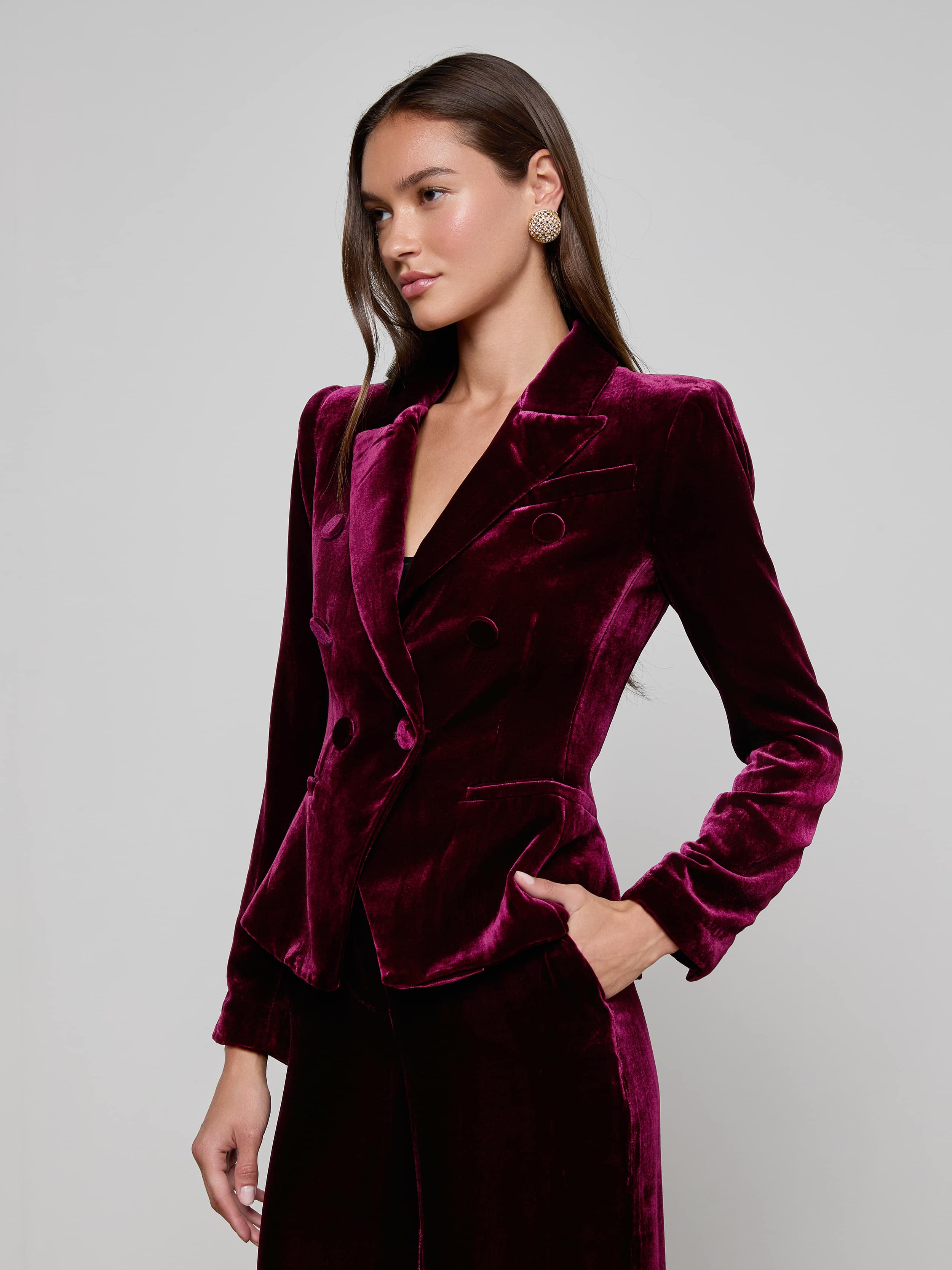 Marie Velvet Blazer - 3
