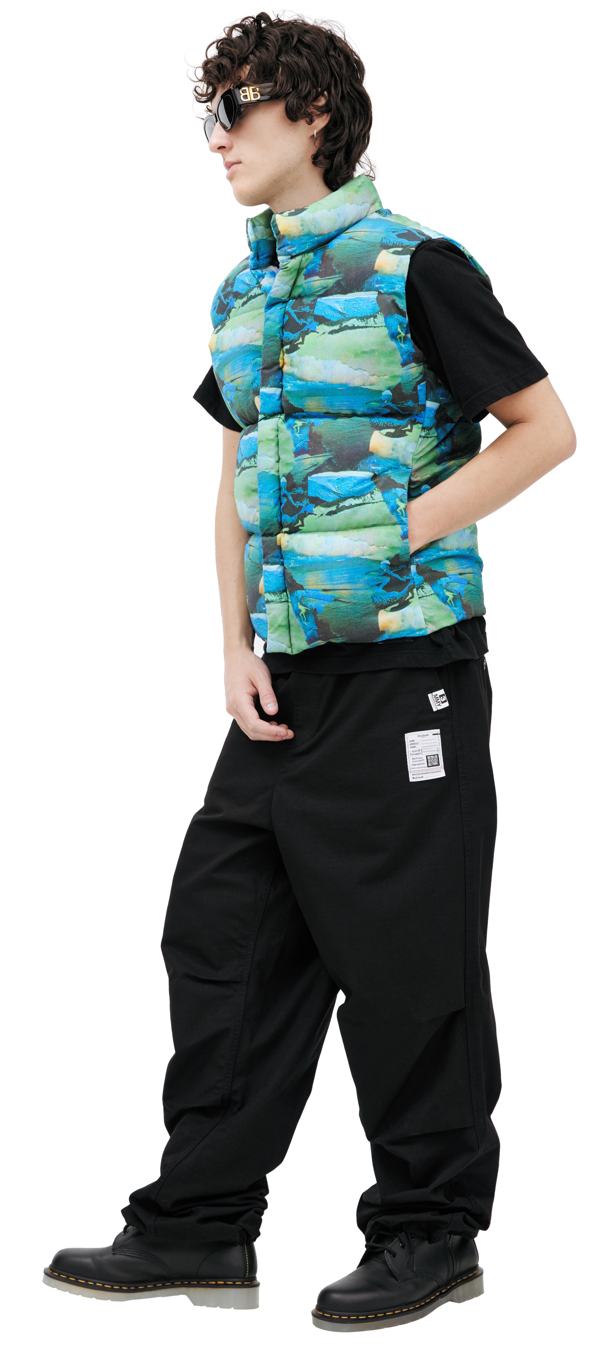 MONOPRINT PUFFER VEST - 2