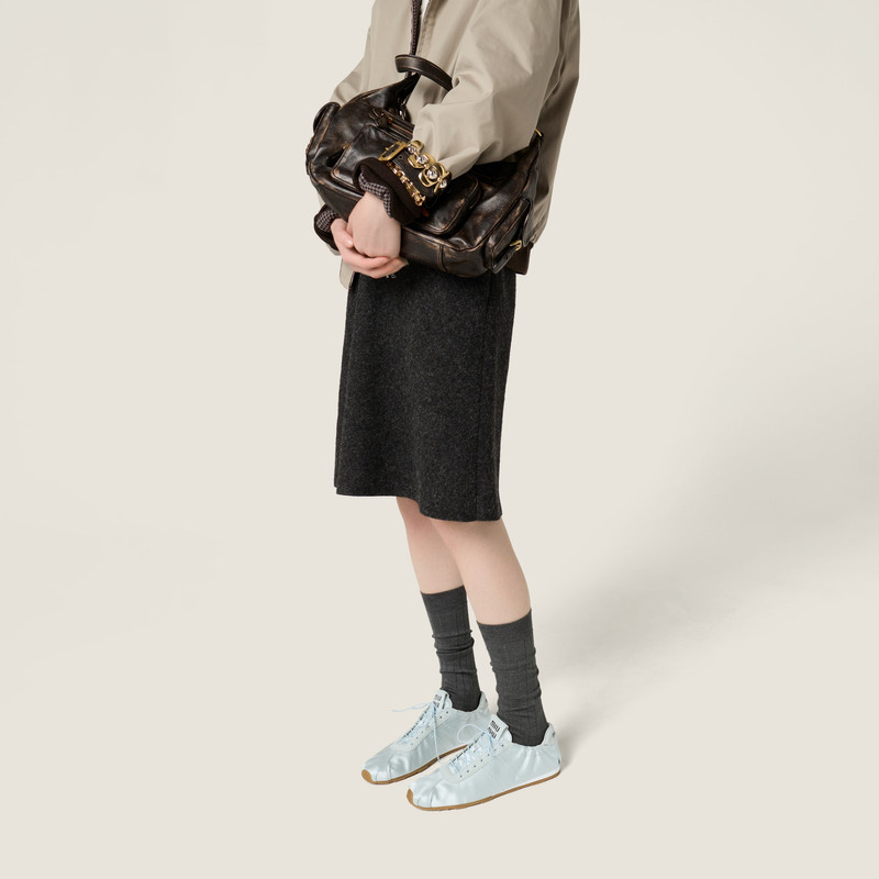 Miu Miu Plume satin sneakers outlook