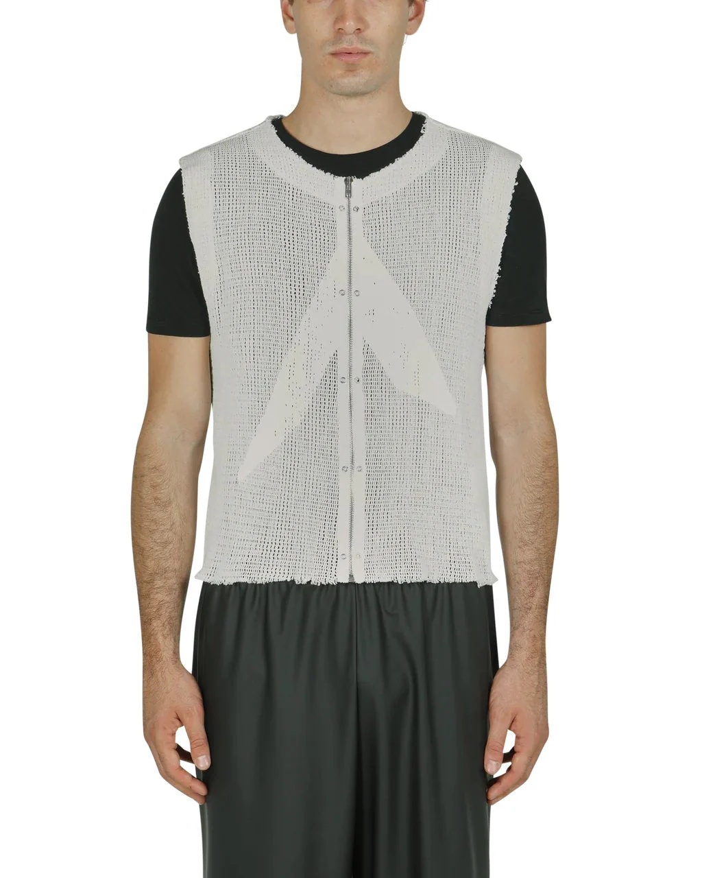 Zip Up Logo Mesh Vest - 2