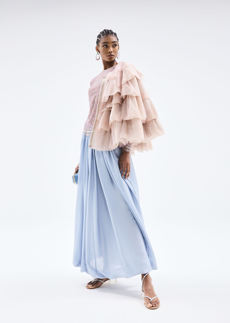 Long silk skirt 6