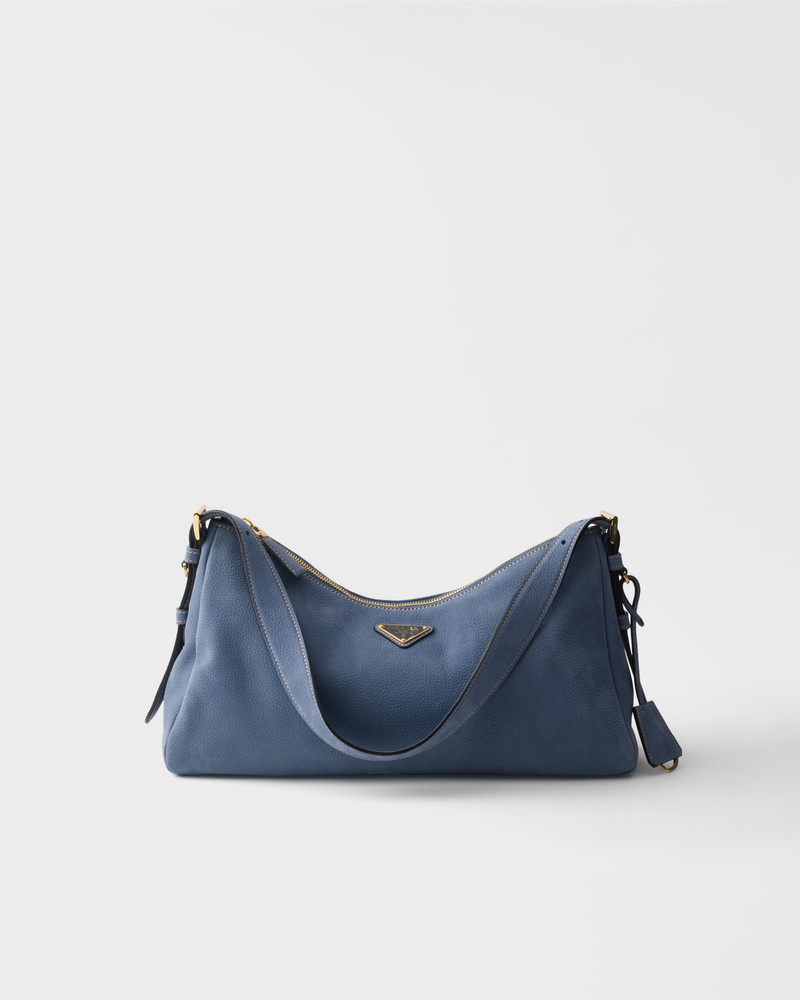 Prada Aimée large nubuck leather shoulder bag 1