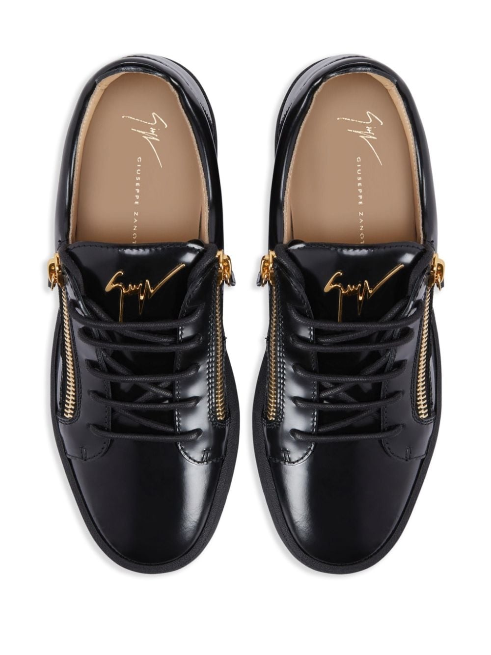 Frankie zip-detail low-top sneakers - 4