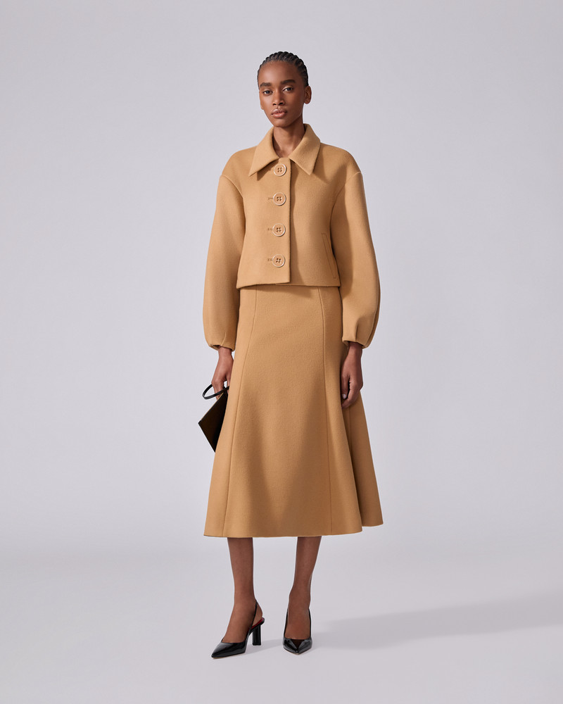 CAROLINA HERRERA Wool Midi Skirt outlook