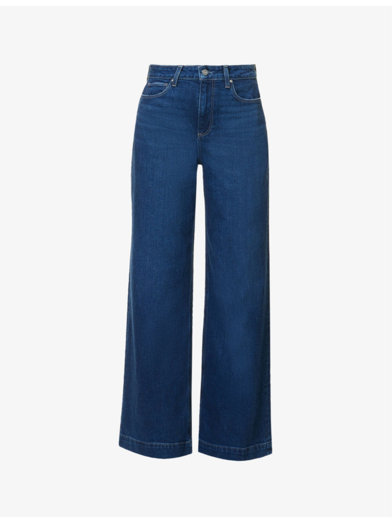 Harper high-rise flared-leg stretch-denim jeans 1