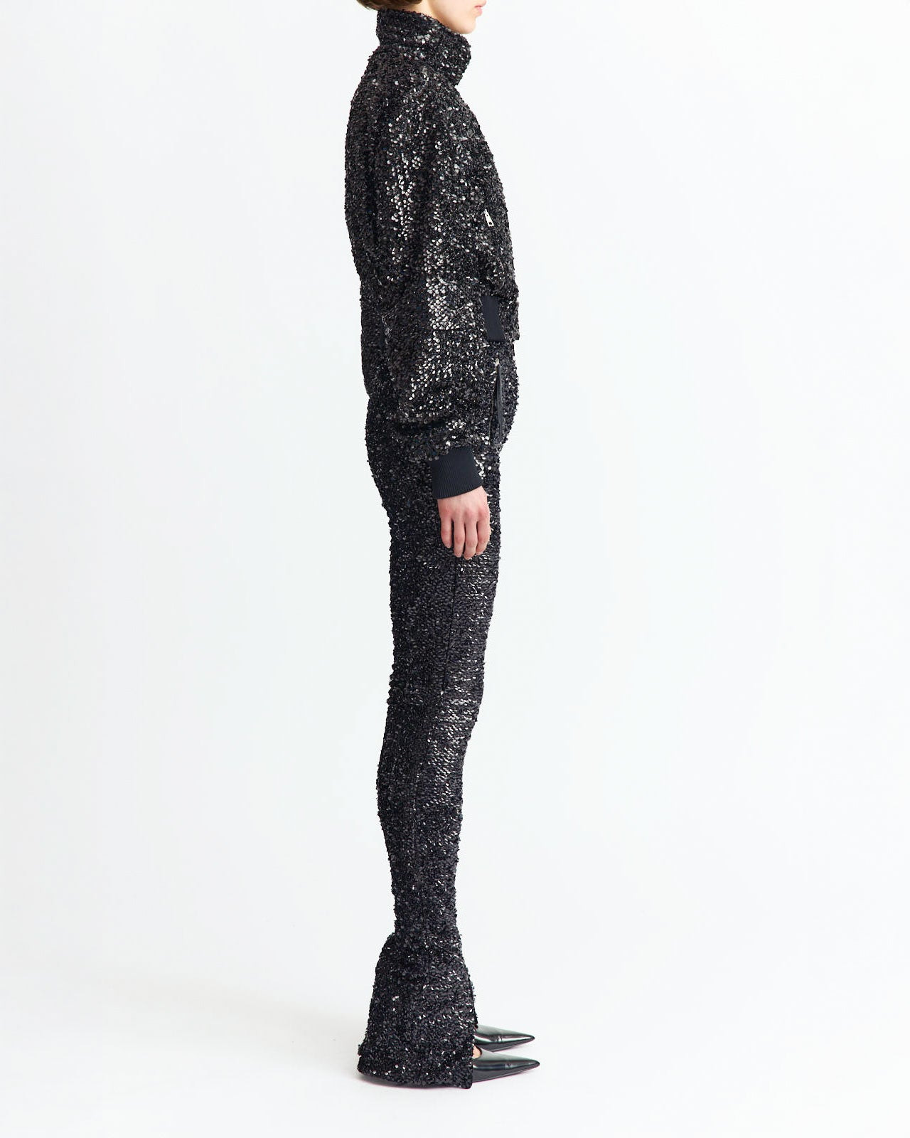 AZRA TROUSER IN TEXTURED SEQUIN - 3