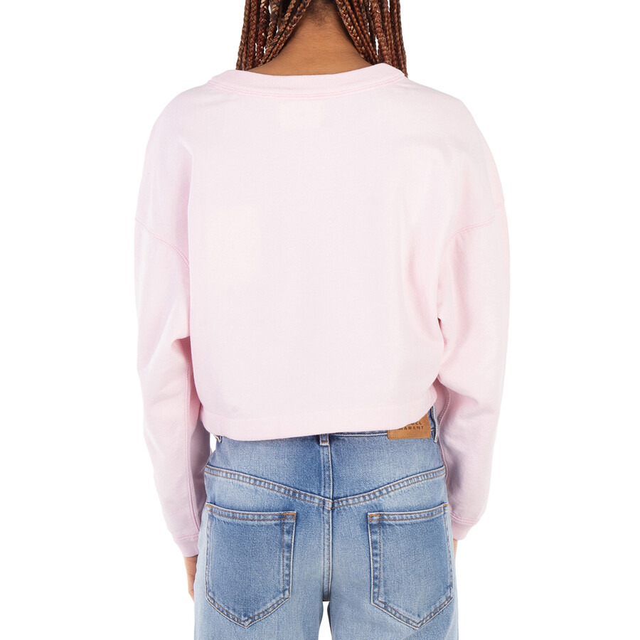 Isabel Marant Ladies Pink Margyo Cotton Sweatshirt - 3