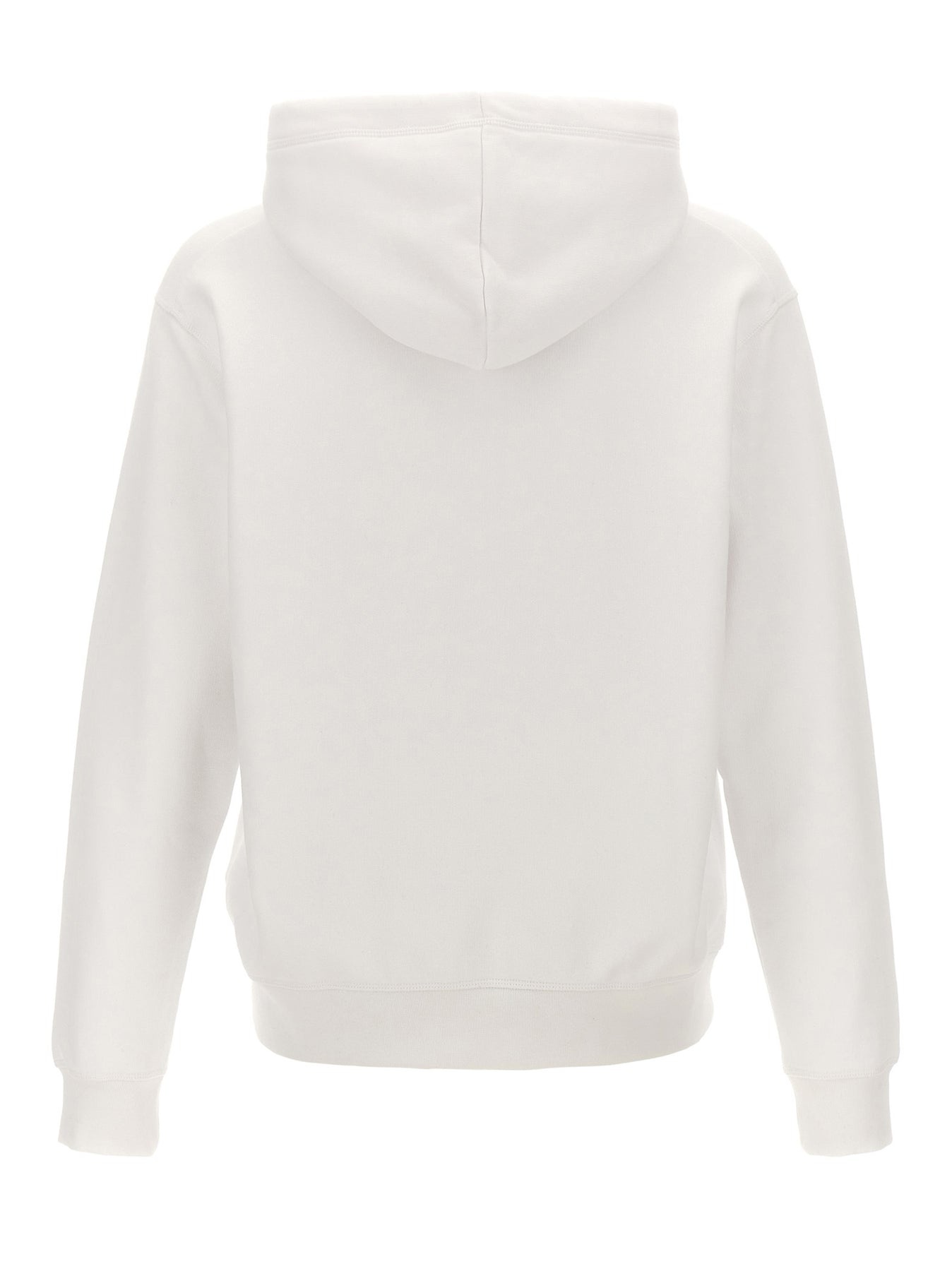 Logo Print Hoodie Sweatshirt White - 2