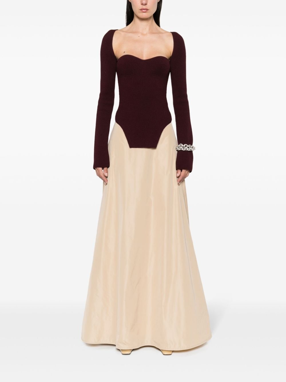 flared maxi skirt - 2