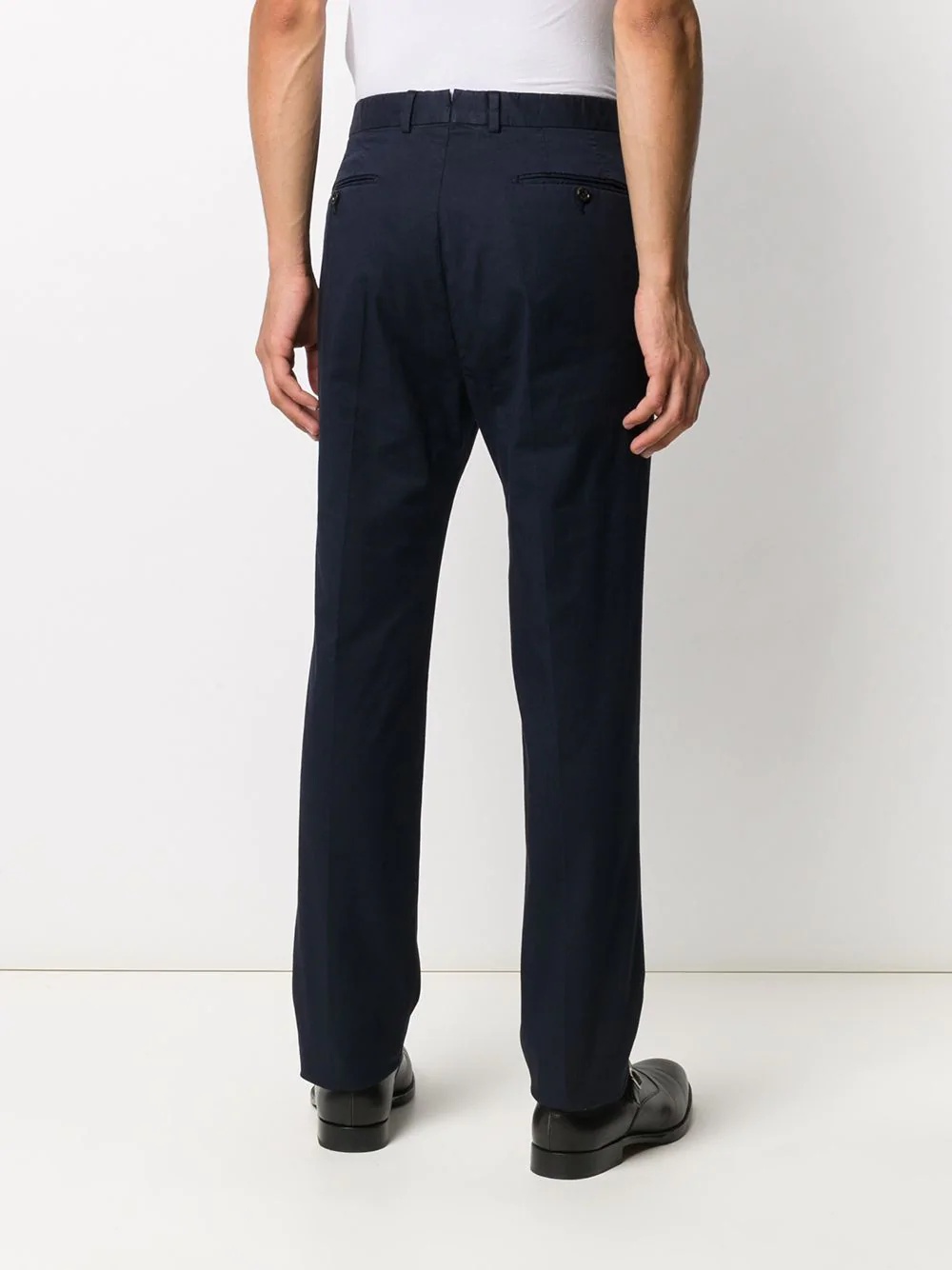 straight-leg tailored trousers - 4