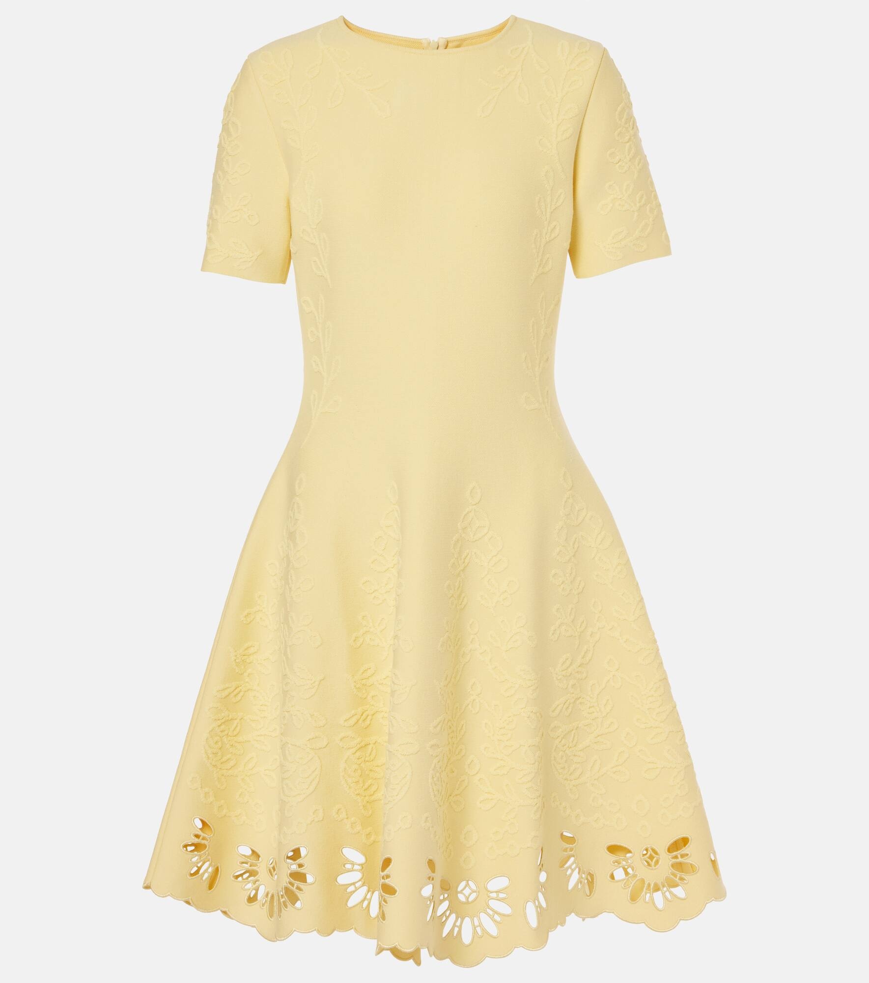 Eyelet jacquard minidress - 1