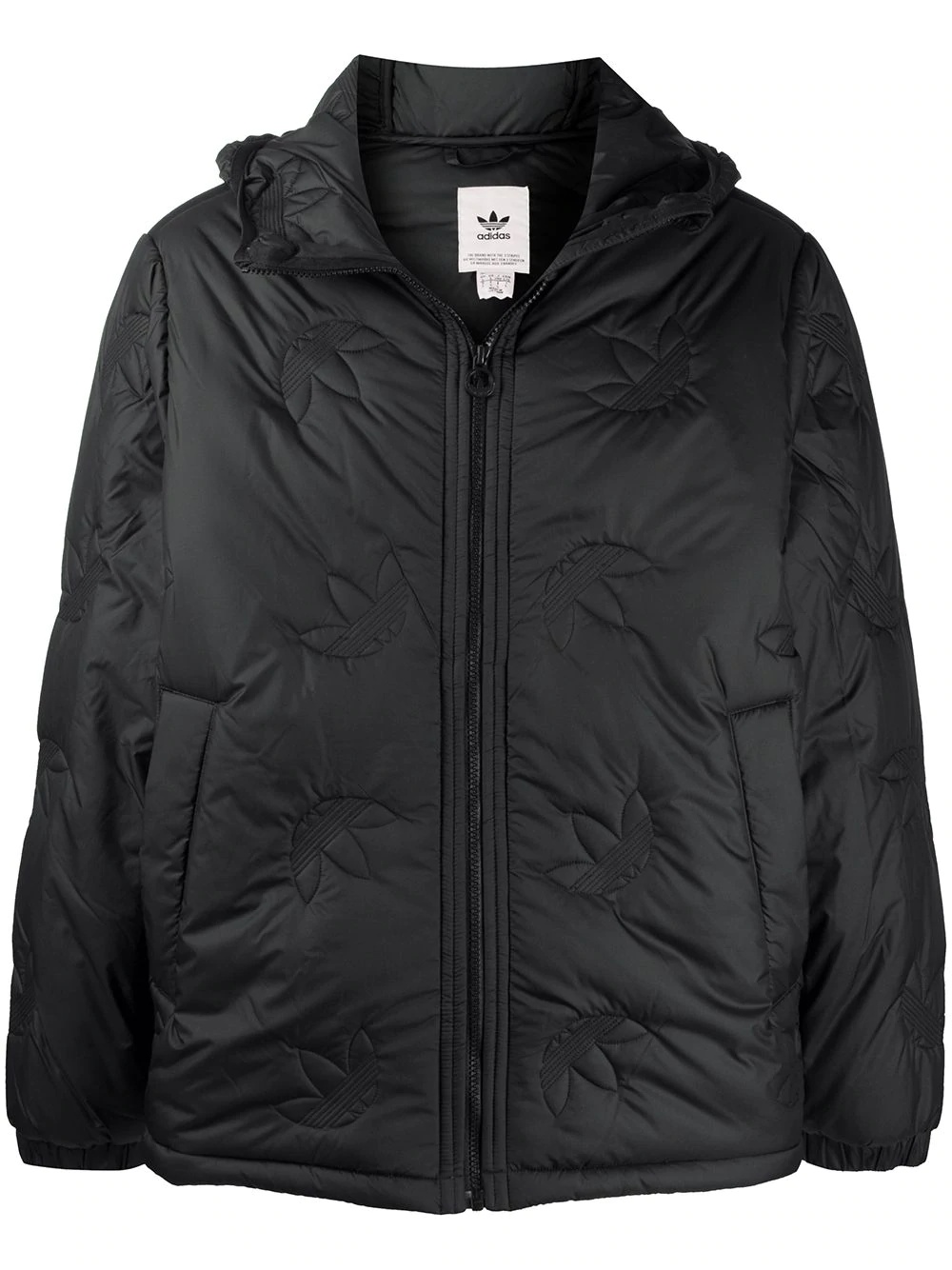 logo-embossed down jacket - 1