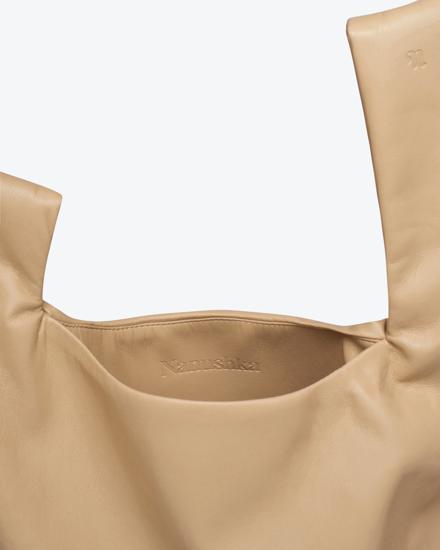 JEN LARGE - OKOBOR™ alt-leather clutch - Almond - 4