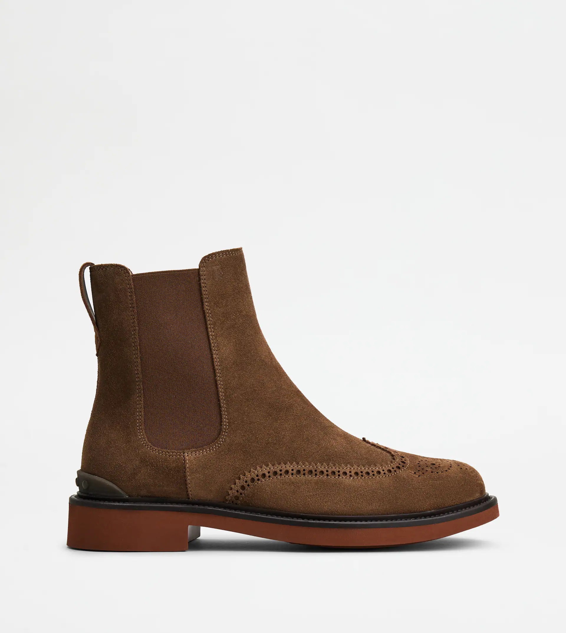 ANKLE BOOTS IN SUEDE - BROWN - 1