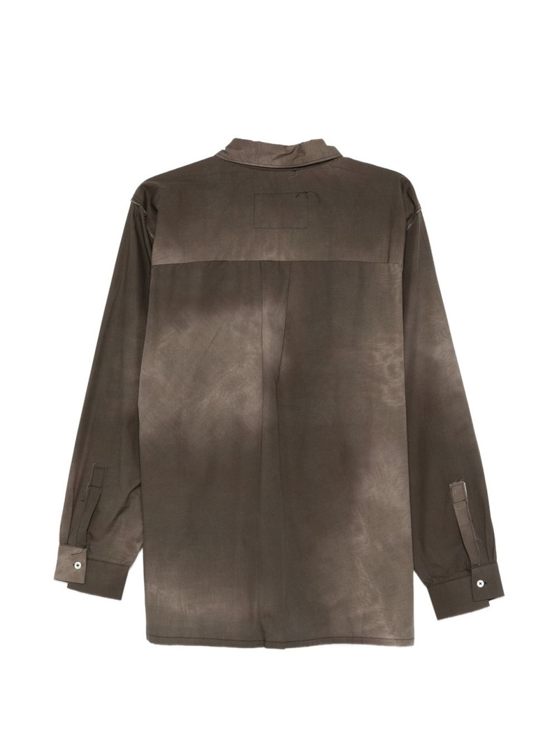 CAMIEL FORTGENS sunfade-print pocket shirt outlook