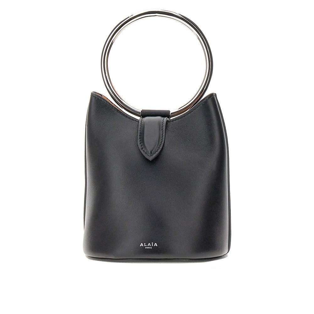 ALAIA RING MINI LEATHER BUCKET ミニ ALAÏA RING MINI BUCKET BAG WITH SPHERES ON CALFSKIN | ALAÏA EG