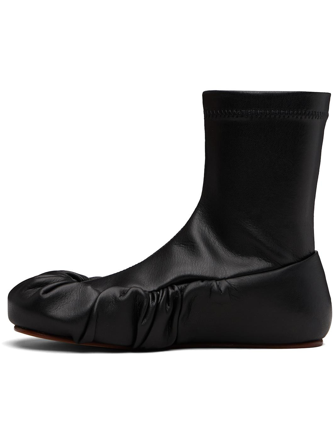 Black Ballerina Mid Boots - 3