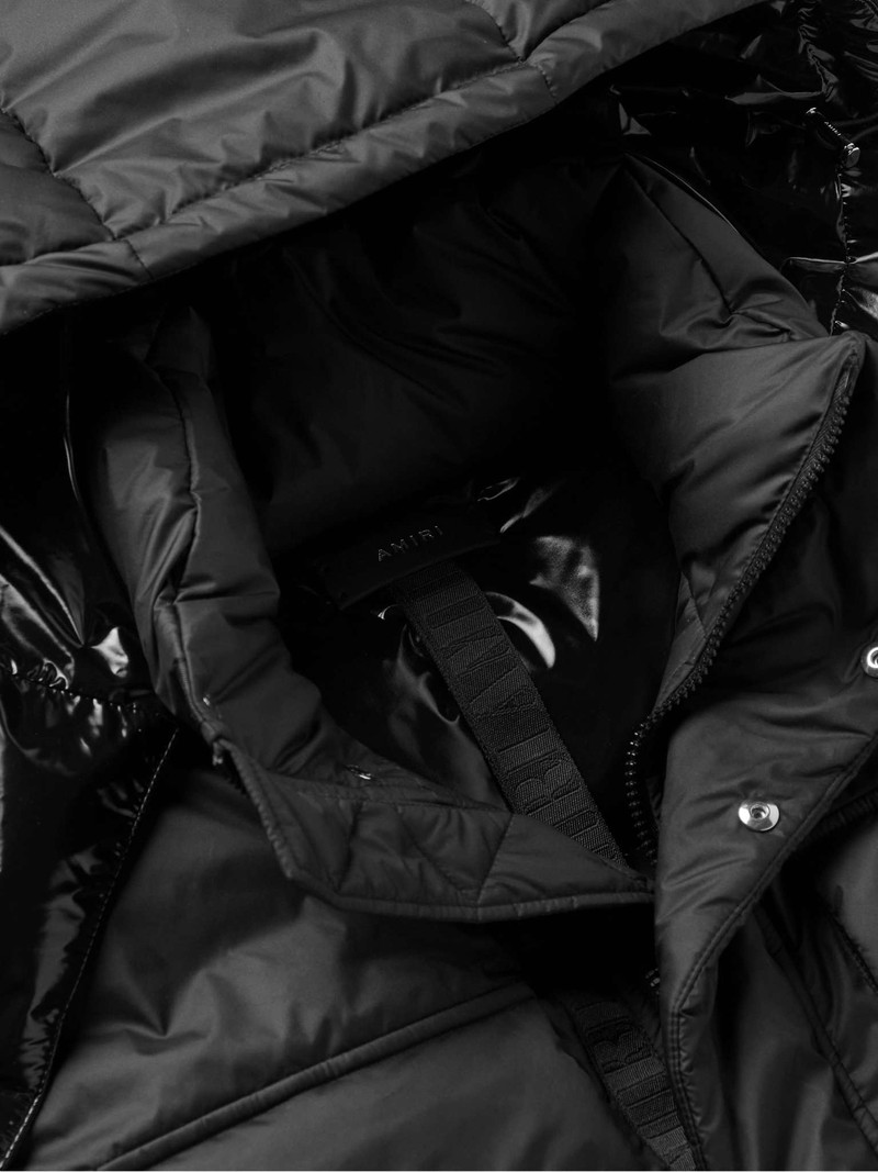 Logo-Print Shell Hooded Down Gilet 5