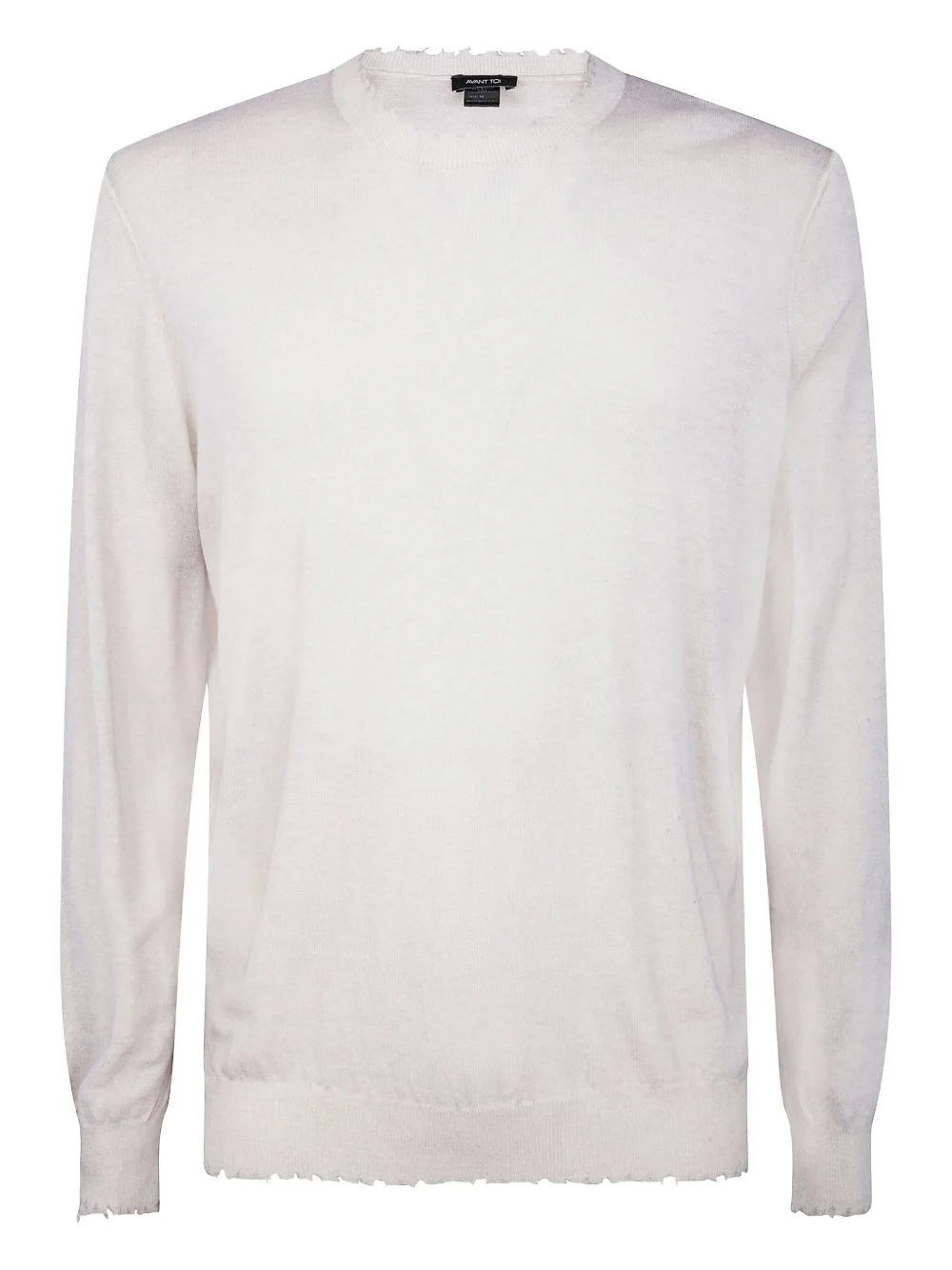 frayed-edge sweater - 1