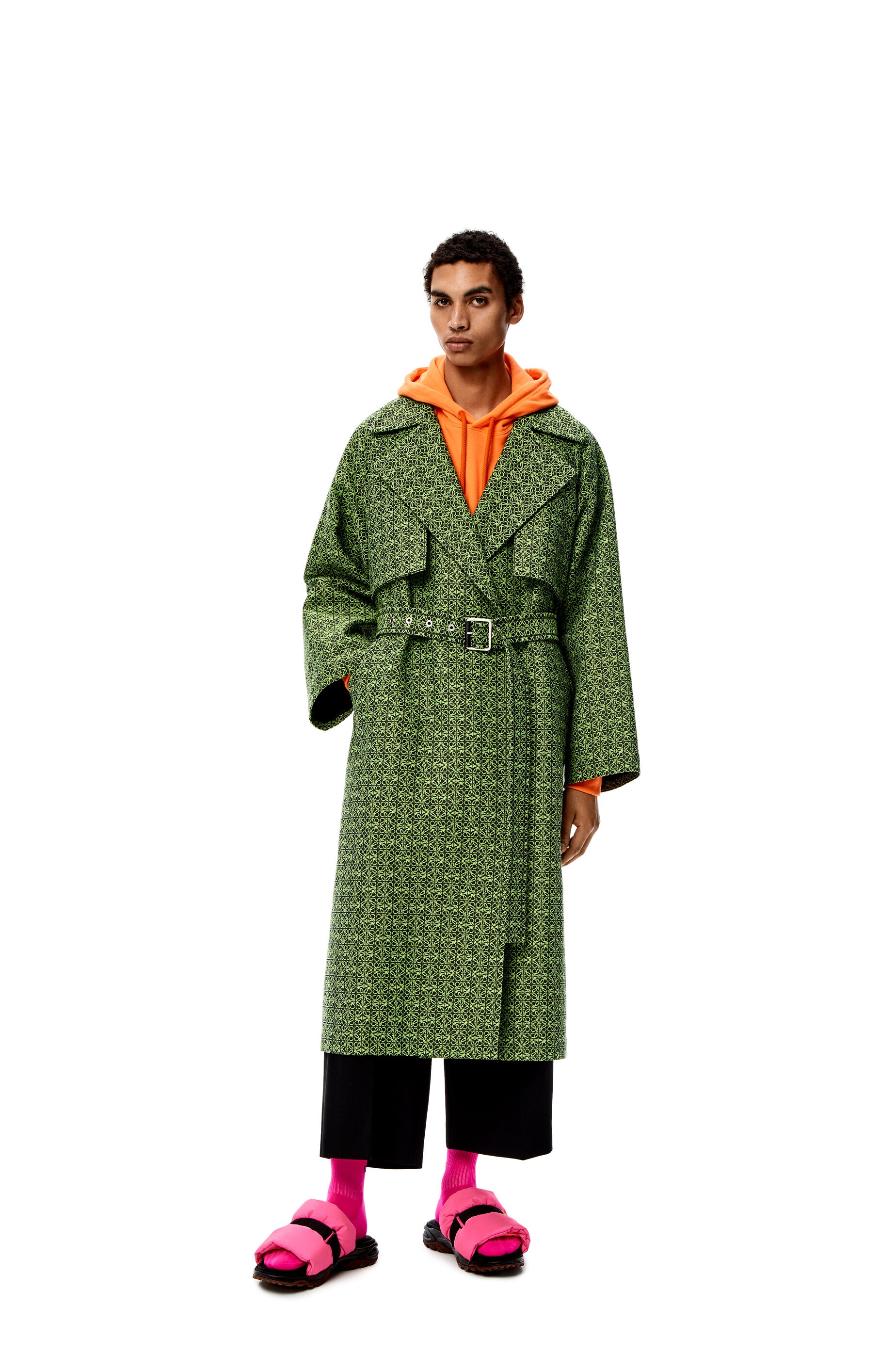 Coat in Anagram jacquard - 3