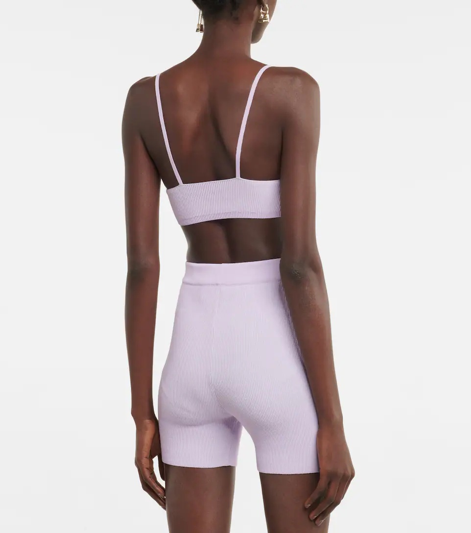 Le Short Arancia knit biker shorts - 3