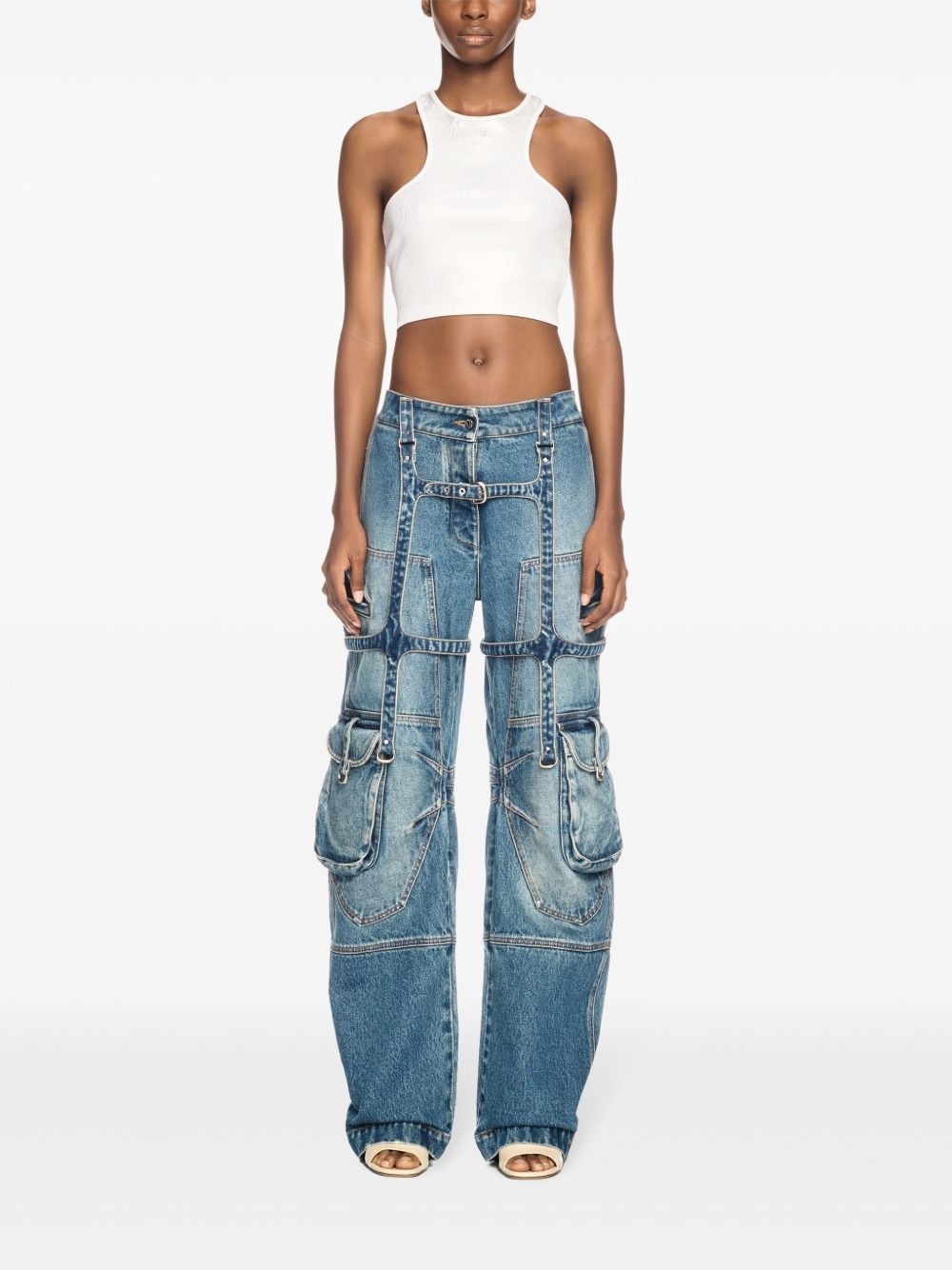 ribbed crop top - 2