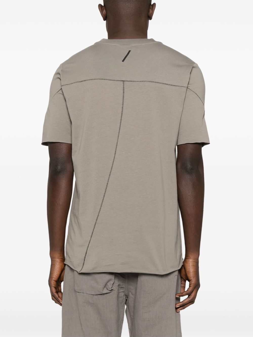 seam-detail T-shirt - 3