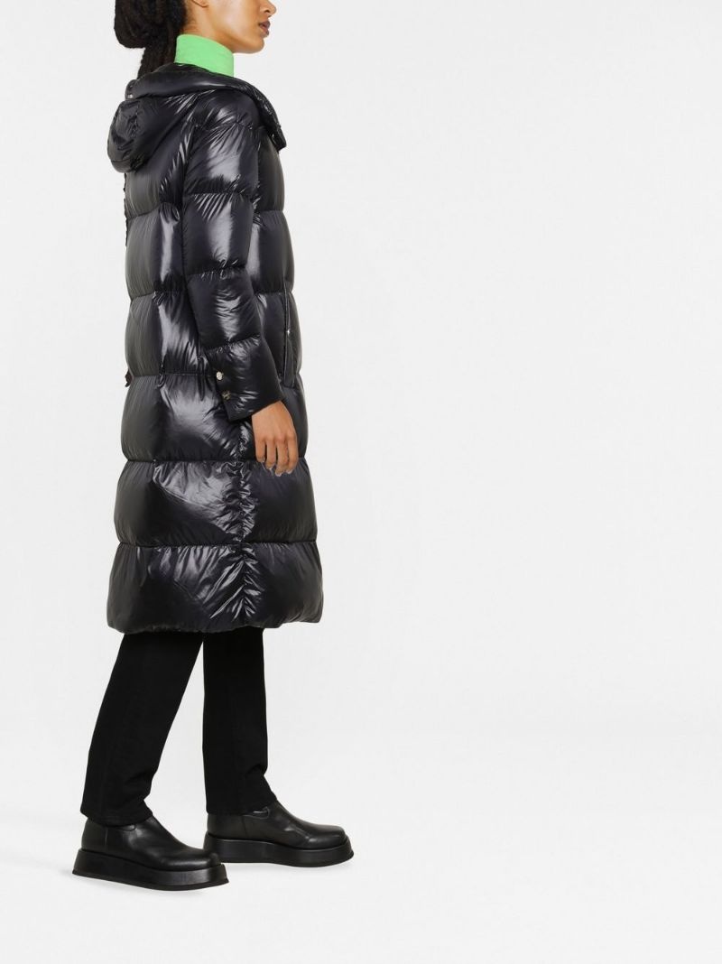 quilted padded zipped coat - 3