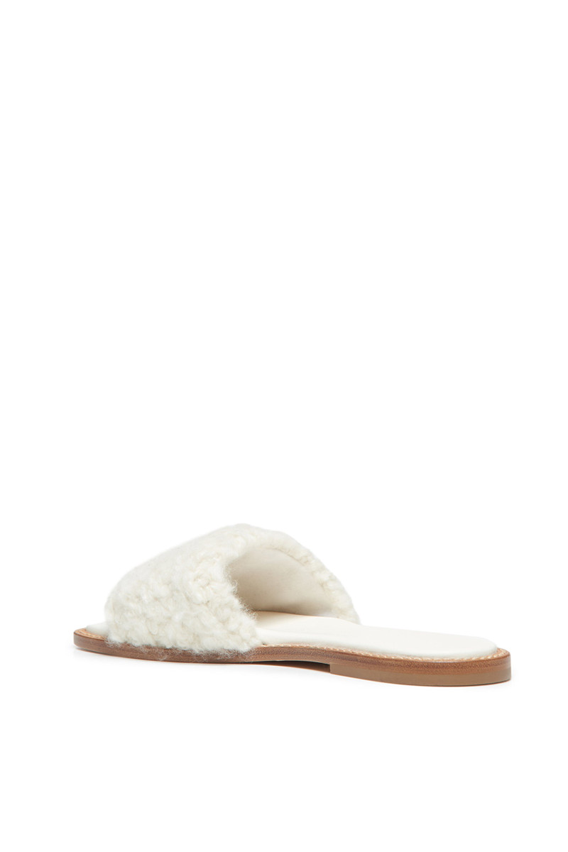 GABRIELA HEARST Ballast Slide Sandal in Ivory Cashmere outlook