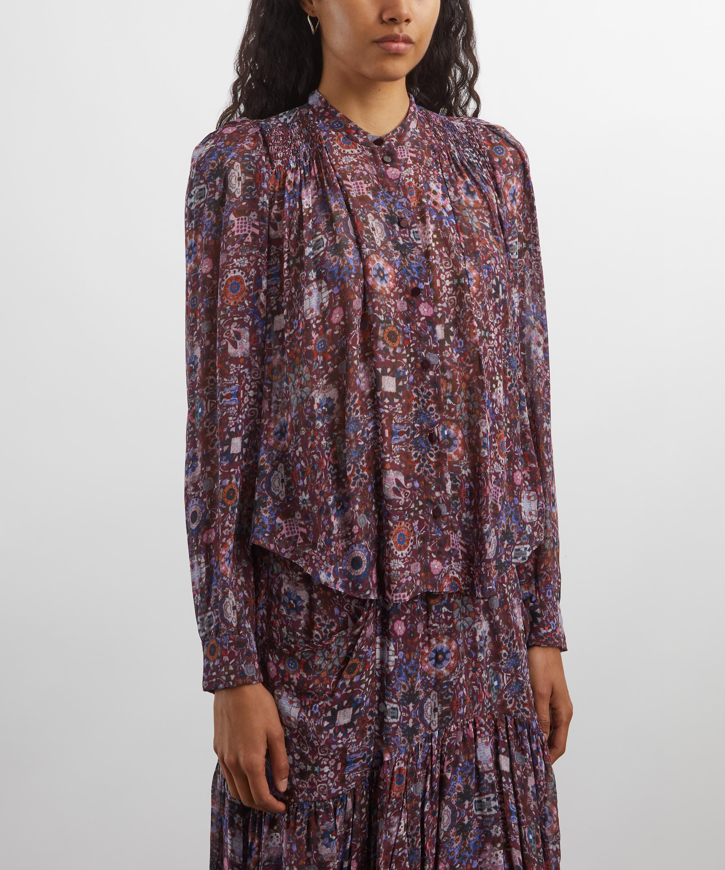 Noeline Printed Crepe Blouse - 3