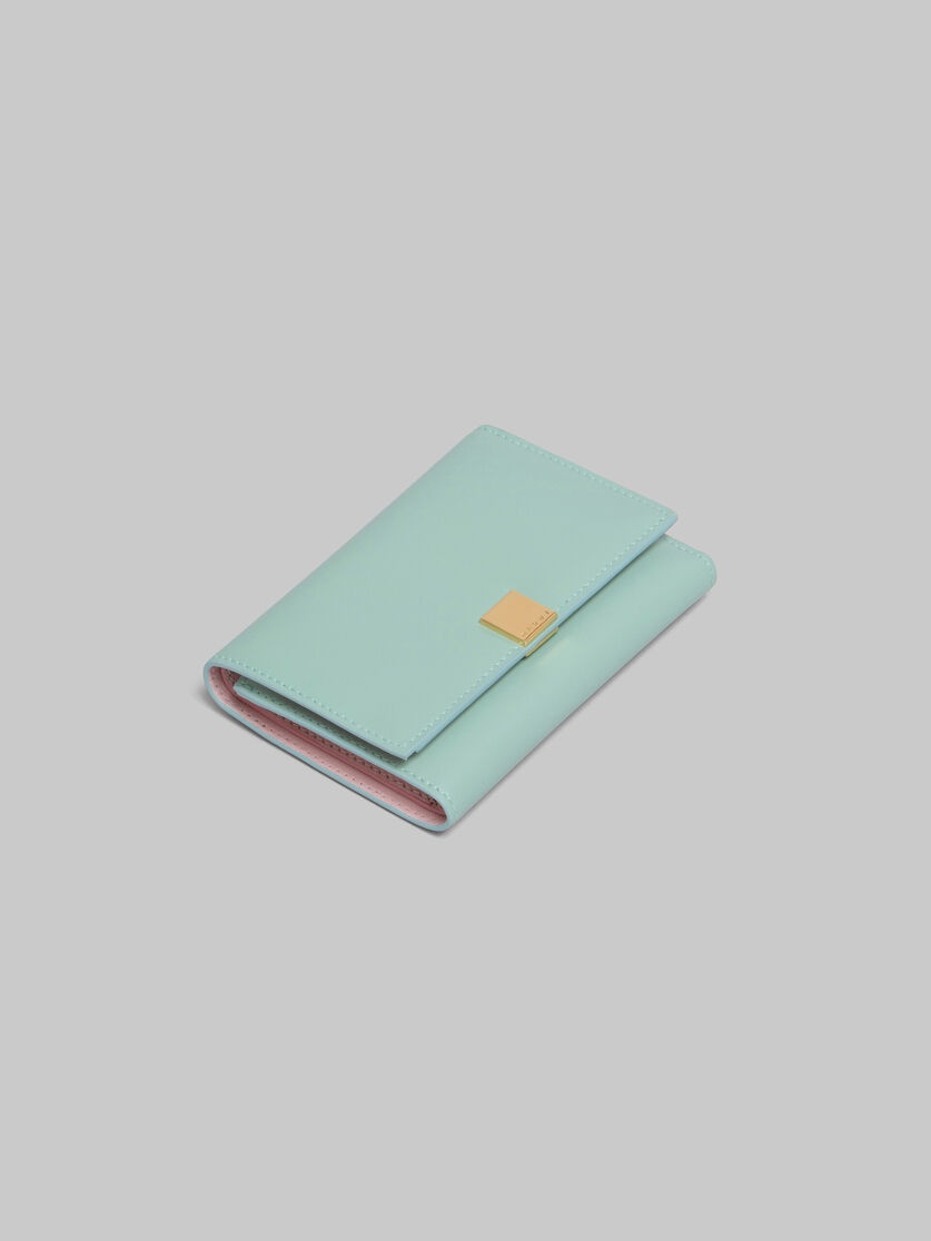 GREEN LEATHER TRIFOLD PRISMA WALLET - 5