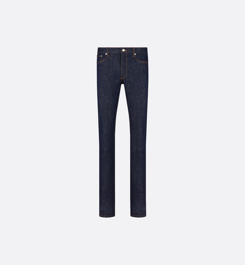 Long Slim-Fit Dior Oblique Jeans 1