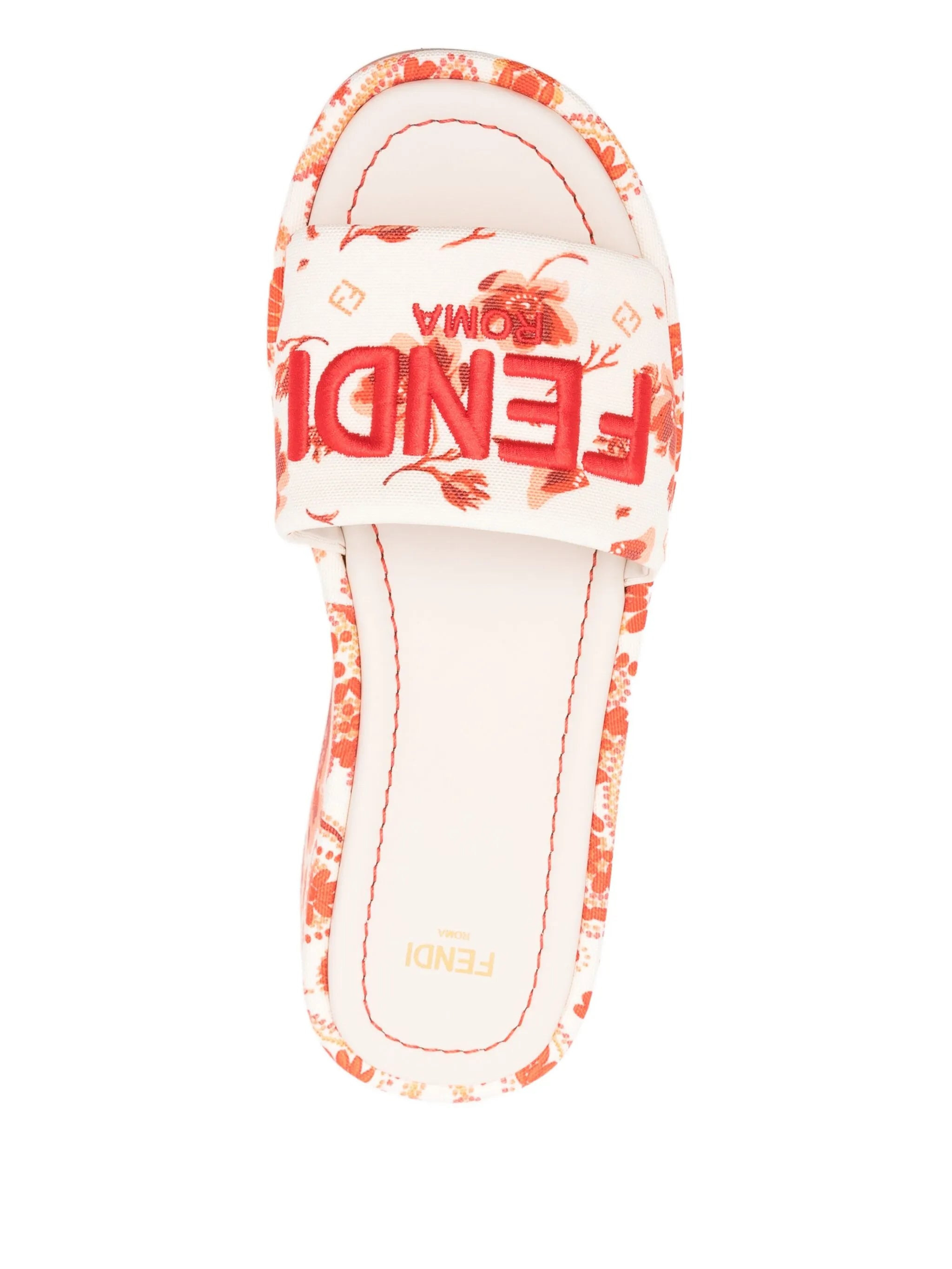 Fendi 55mm Sunshine Floral-print Sandals - 2