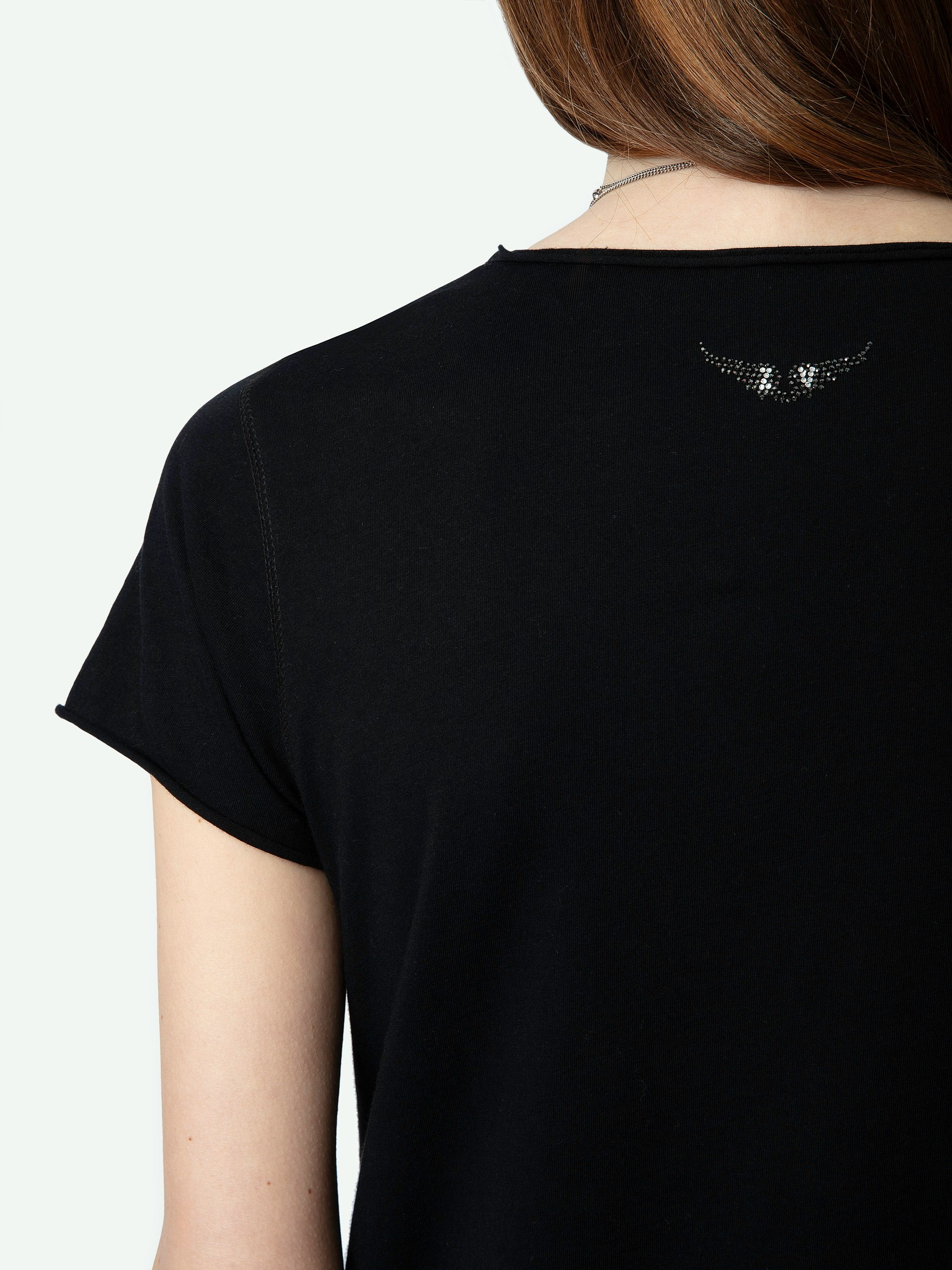 Tuni Diamante Wings Henley T-shirt - 4