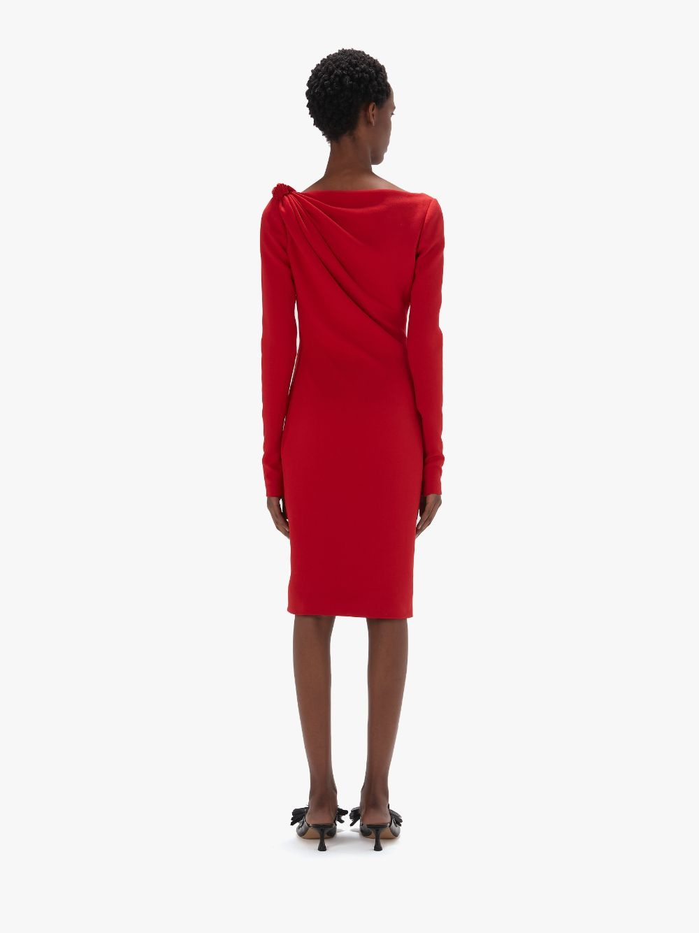 LONG SLEEVE MIDI DRESS - 3