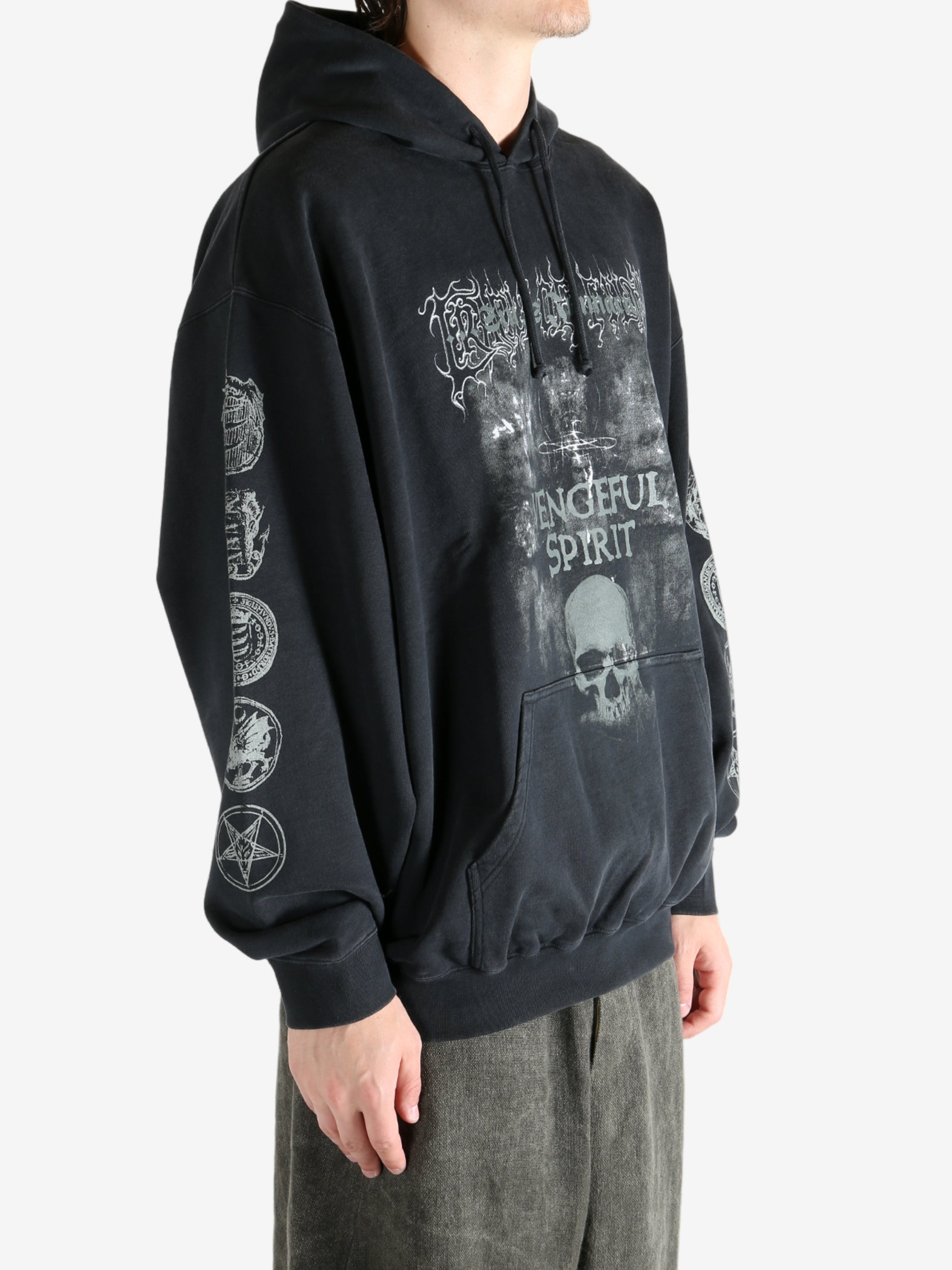 VETEMENTS - Men Cof Vengeful Spirit Oversized Hoodie - 2