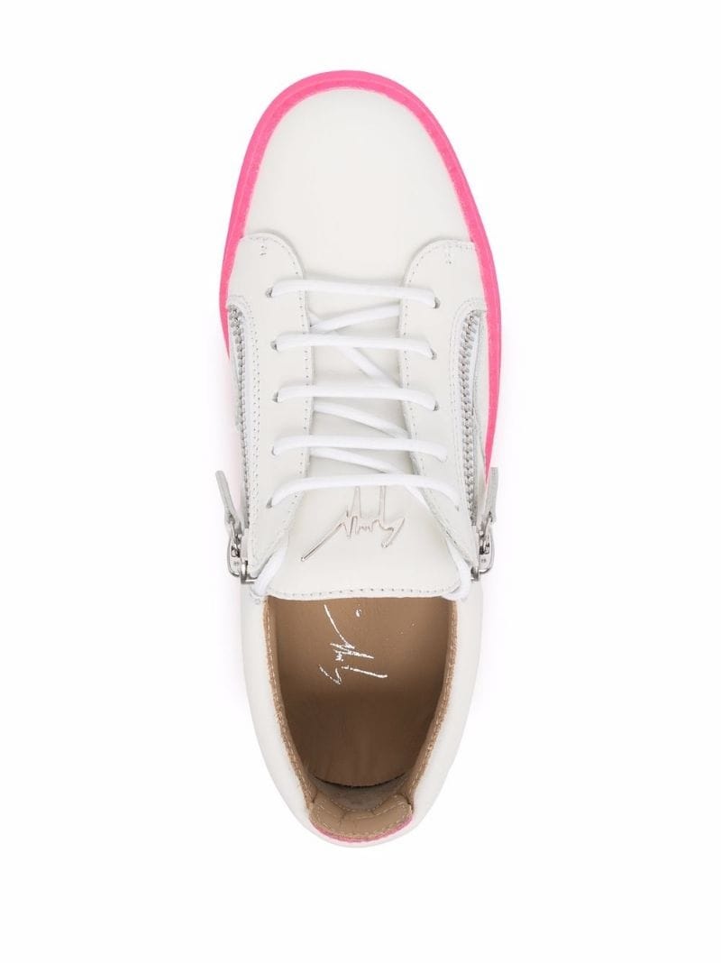 zip-detail low-top trainers - 4