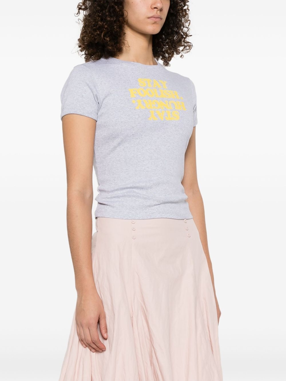 Stay Hungry-print T-shirt - 3