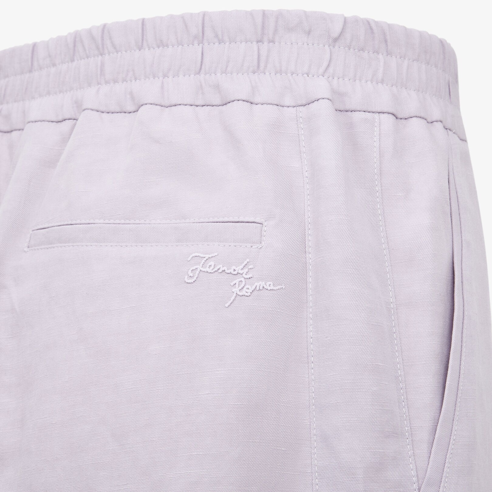 Lilac linen trousers - 3