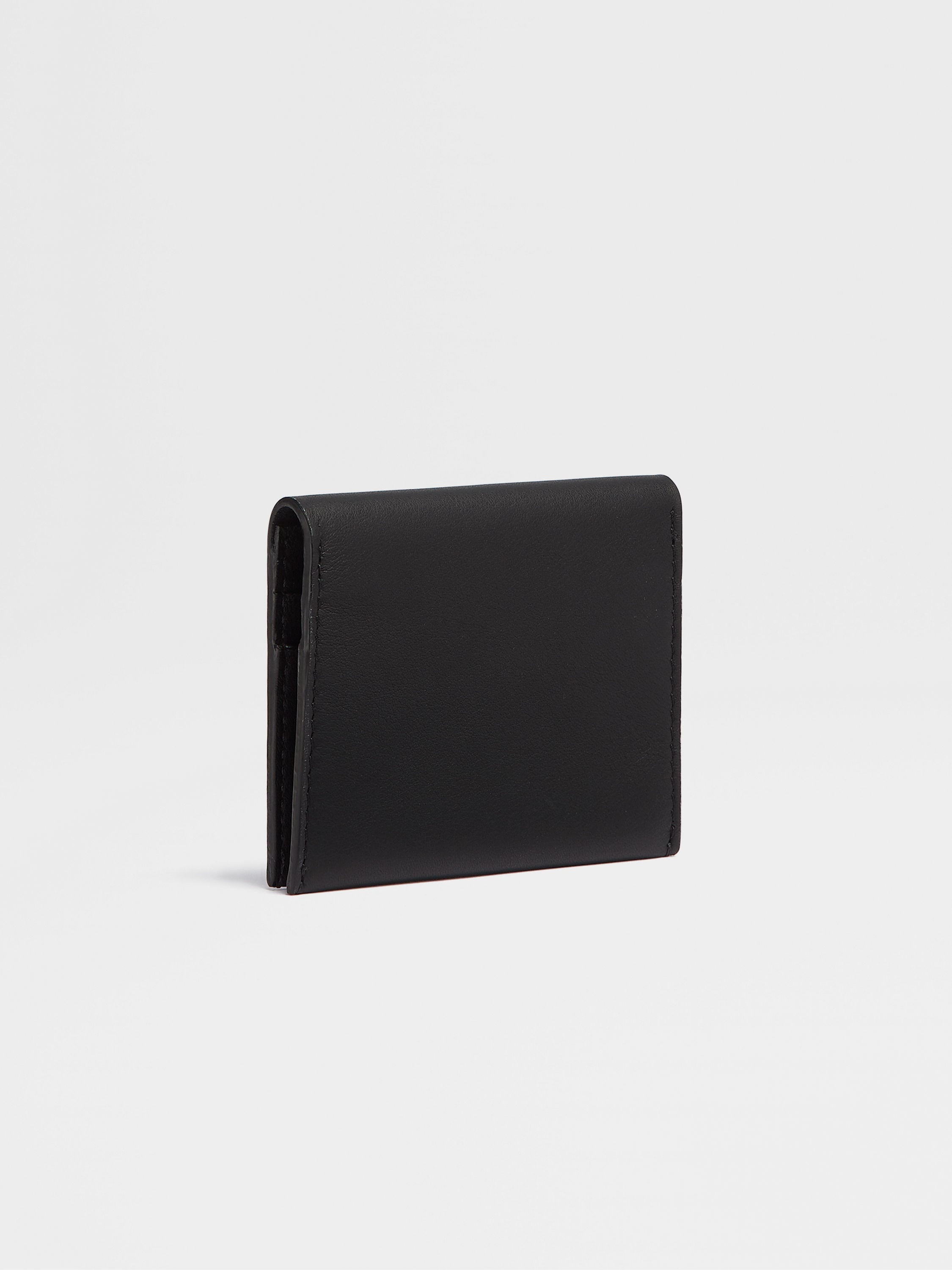 BLACK LEATHER CARD CASE - 3