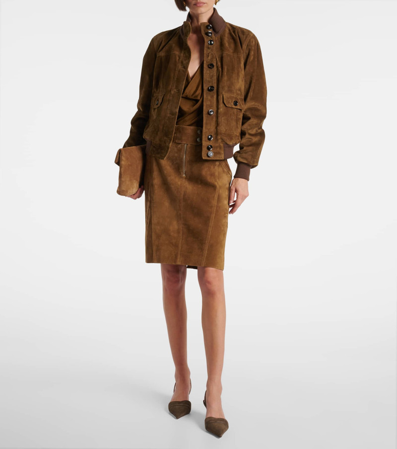 TOM FORD Suede bomber jacket outlook