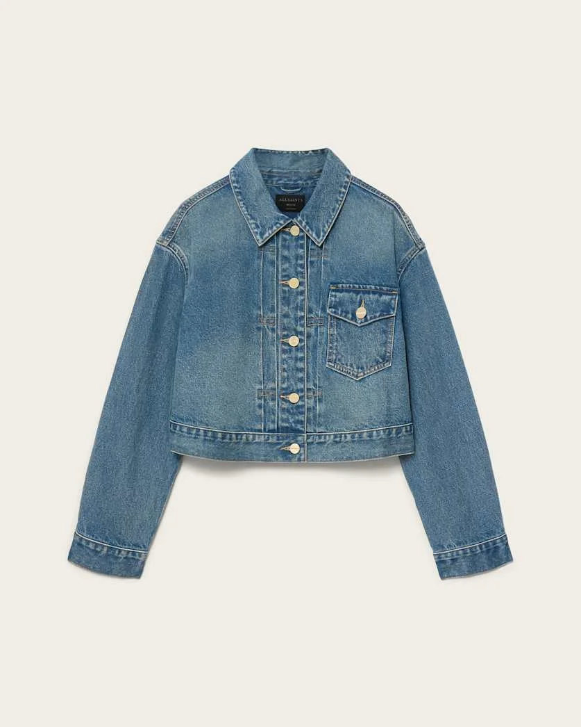BLINK CROPPED DENIM JACKET - 1