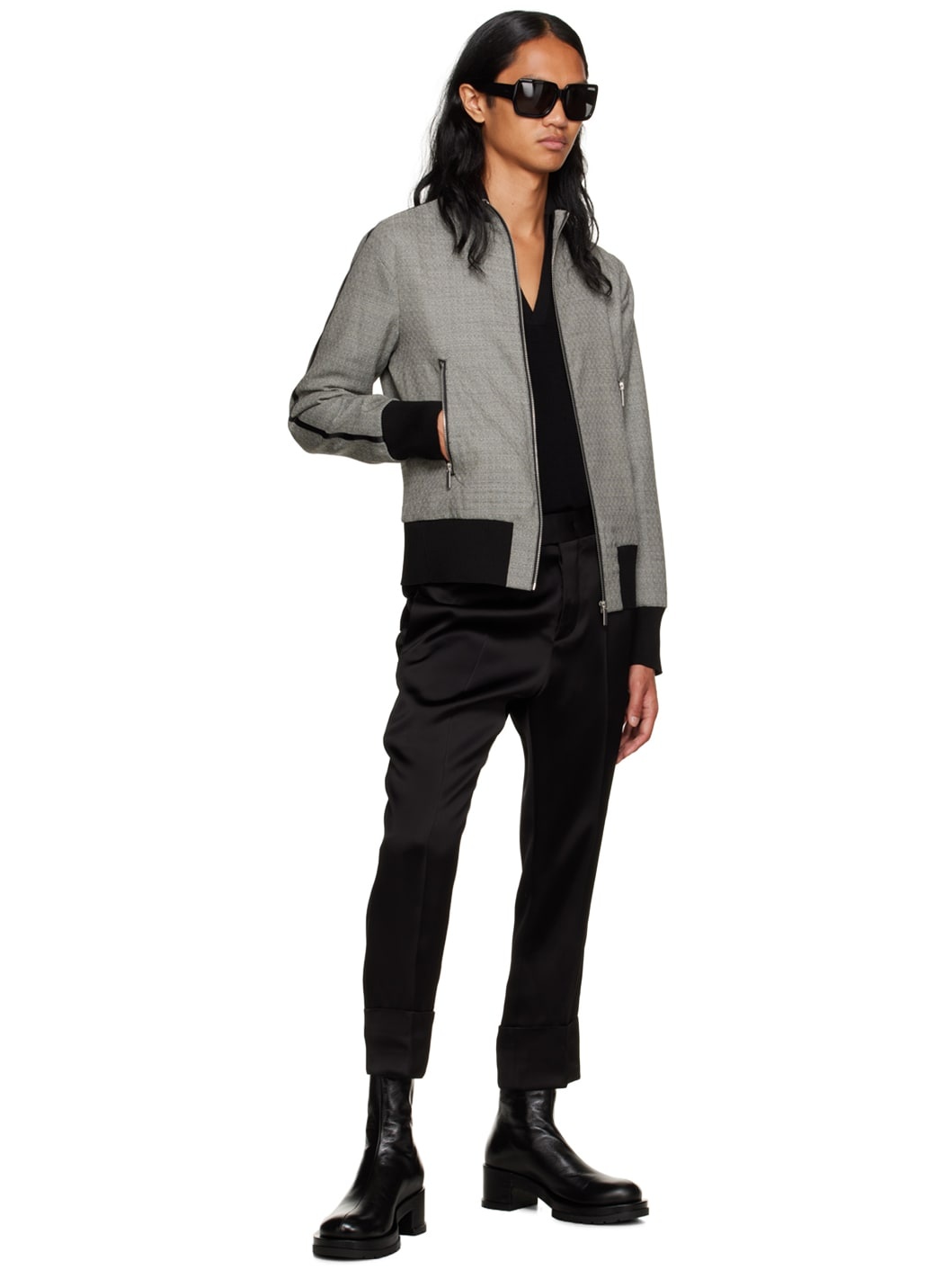 Gray Nº 13 Bomber Jacket - 4