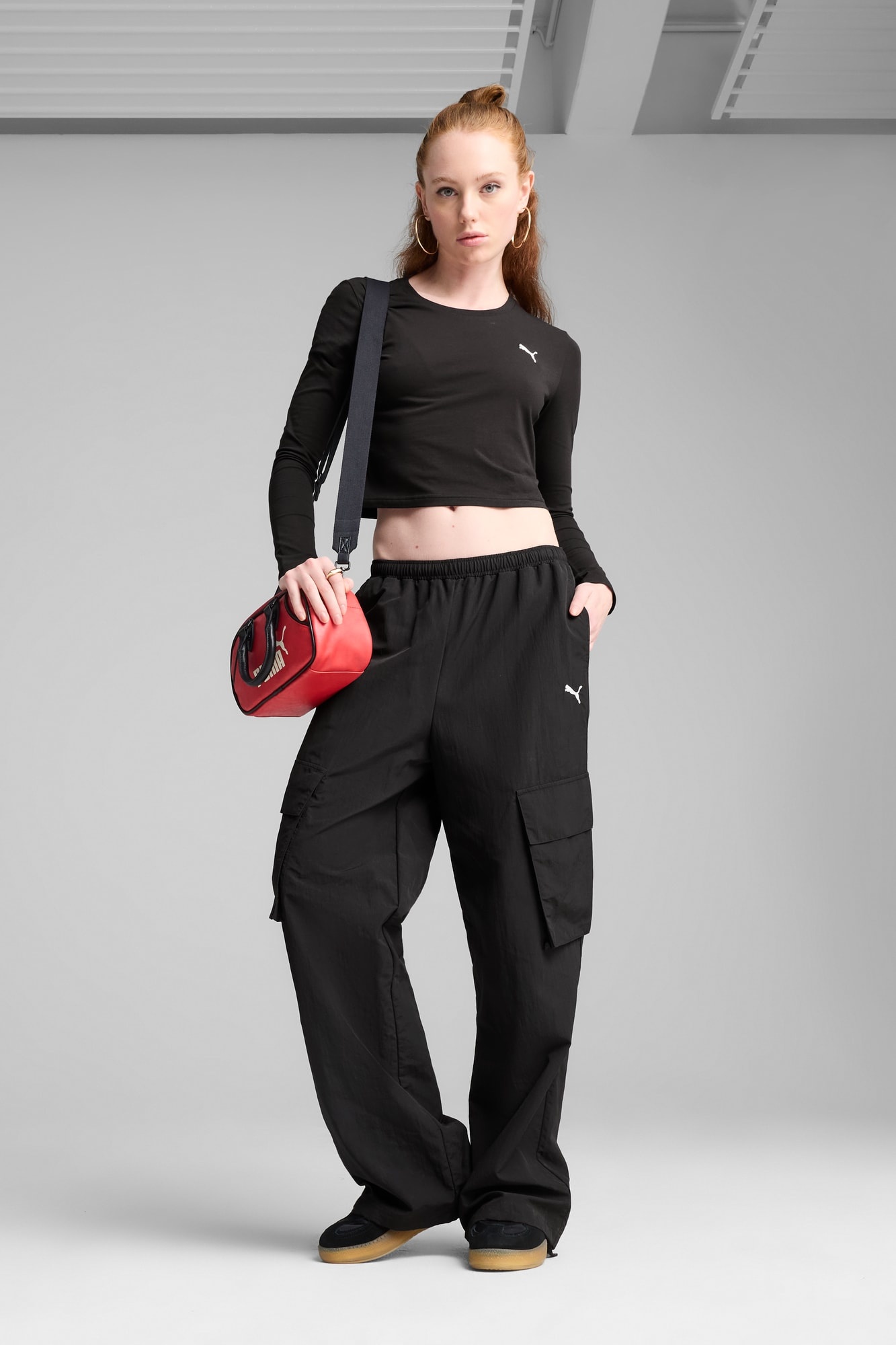 Wardrobe Essentials Women's Relaxed Woven Cargo Pants - 5