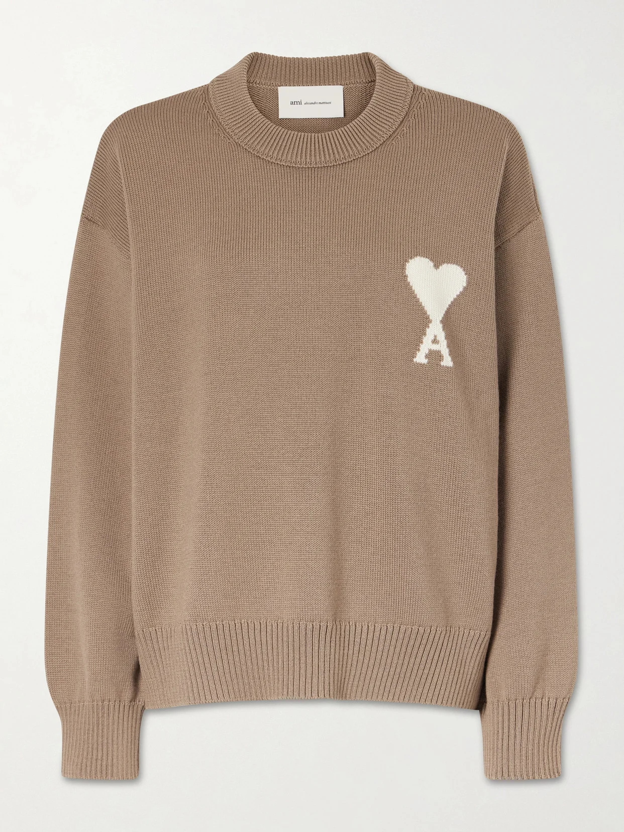 Intarsia Wool And Cotton-blend Sweater - 1