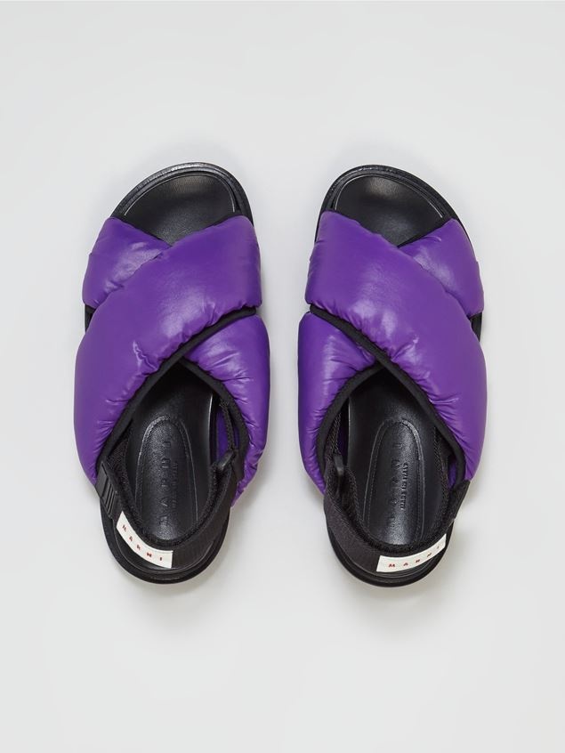 PURPLE NYLON CRISS-CROSS FUSSBETT - 4