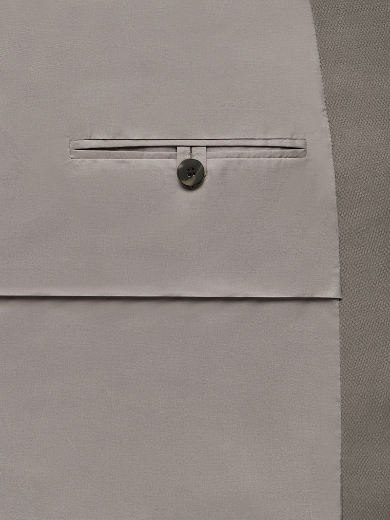 Wool Lapelless Jacket 8