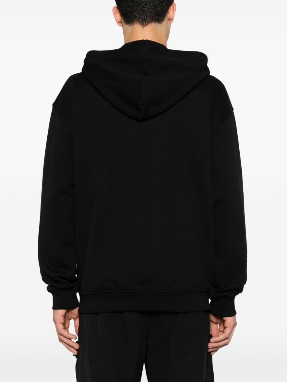 logo-embroidered hoodie - 4