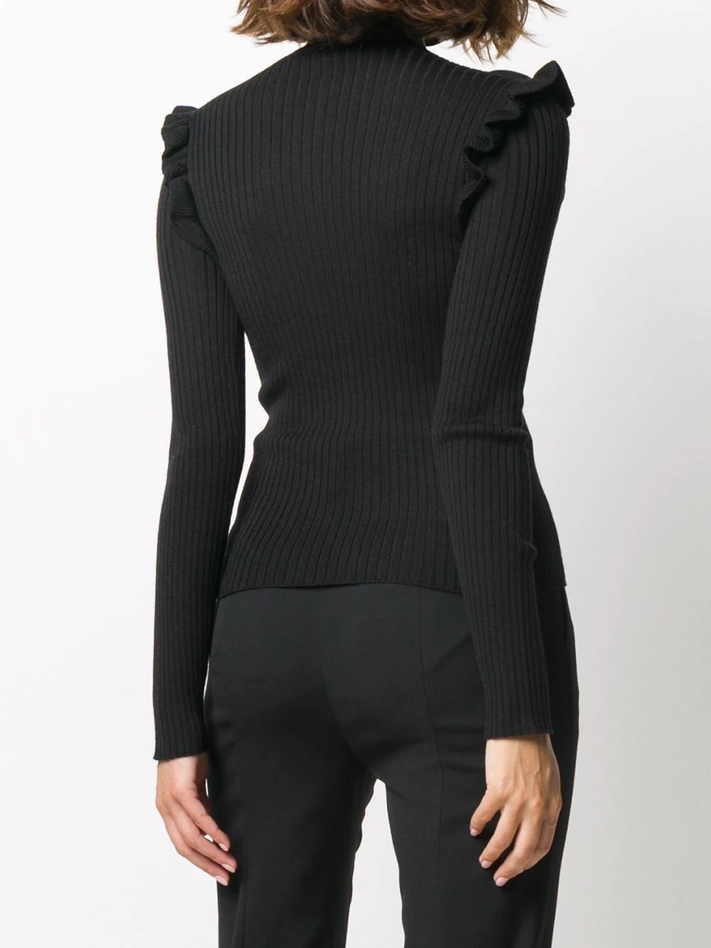 point d'esprit ribbed-knit jumper - 4